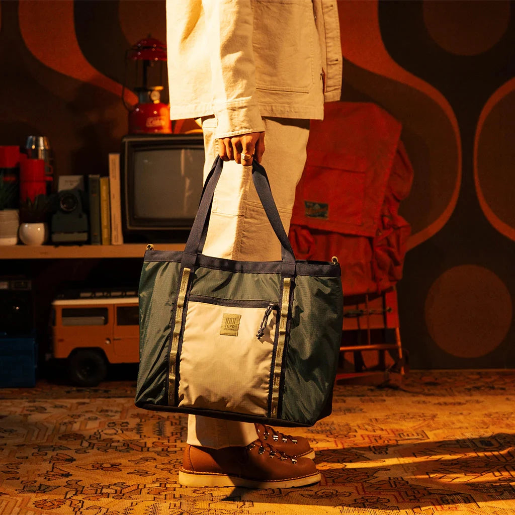 Topo Designs Mountain Utility Tote Forest/Bone White bags Topo Designs