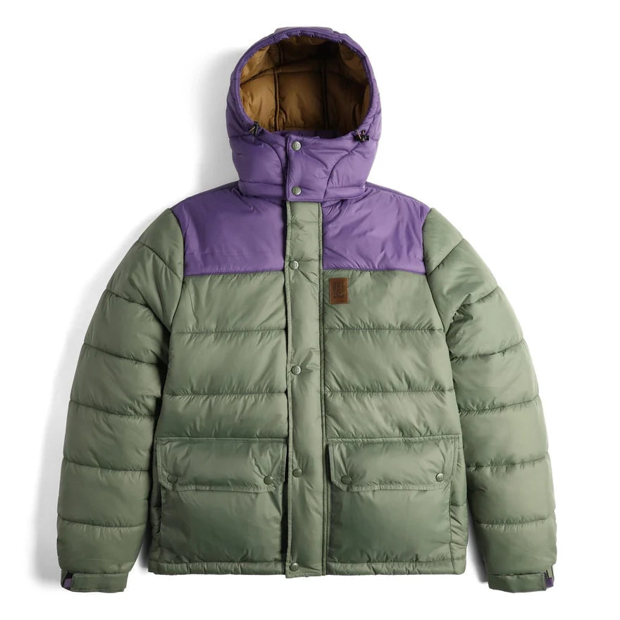 Topo Designs Retro Ridge Puffer Jacket Beetle/Loganberry jackets Topo Designs