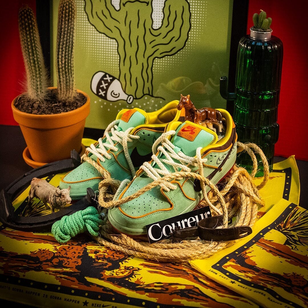 Nike SB Dunk Low Pro QS Rodeo Tourmaline/Baroque Brown/Monarch Release Info