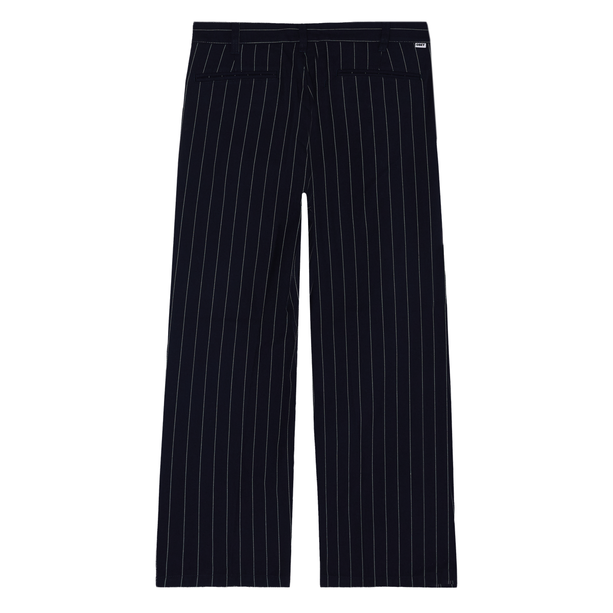 Obey Dean Striple Pleated Pant Navy Pinstripe