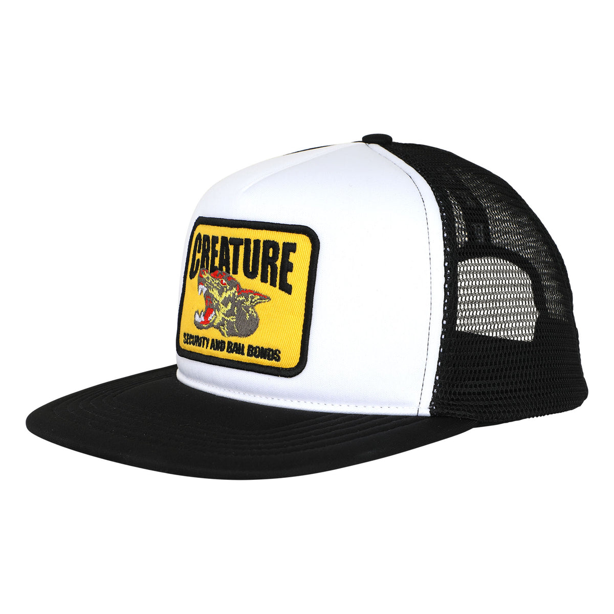 Creature Security Service Snapback Hat White/Black