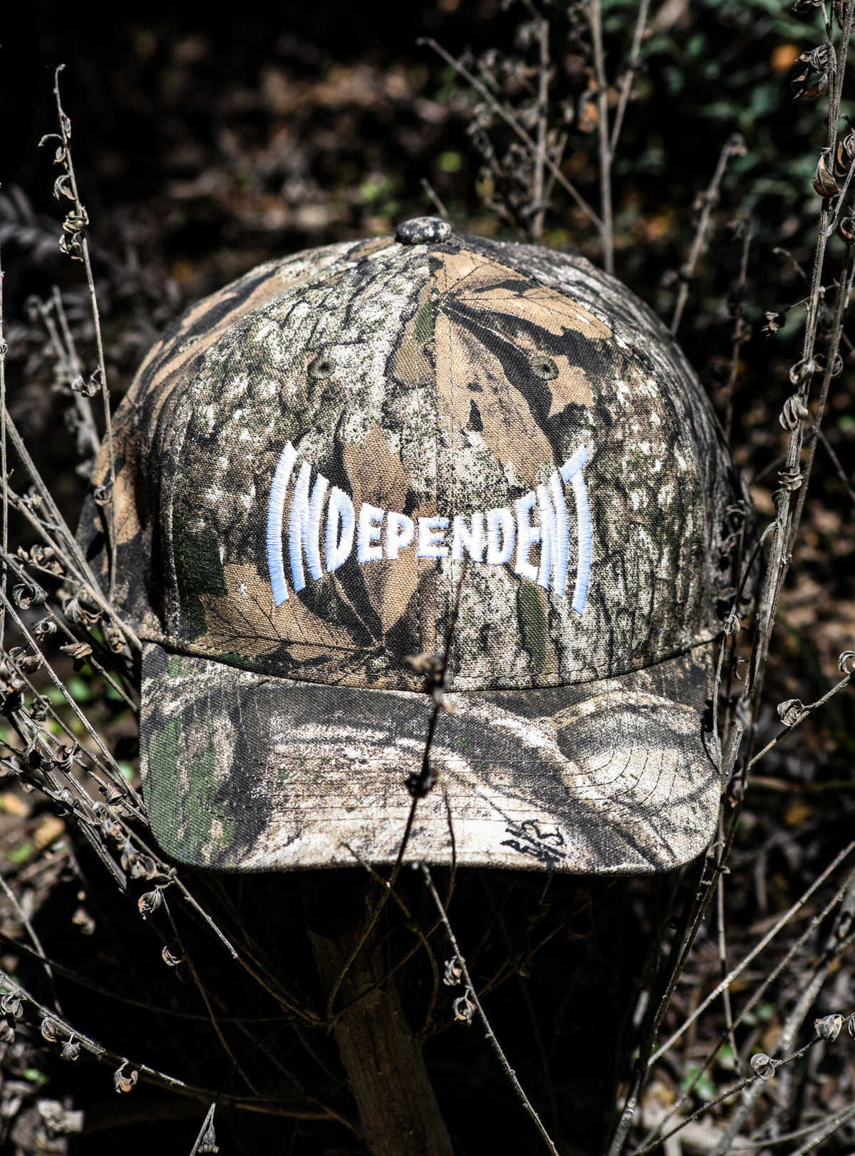 Independent Span Logo Snapback Hat RealTree Camo