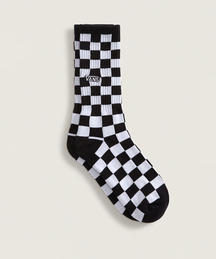 Vans Checkerboard Crew Socks Black/White