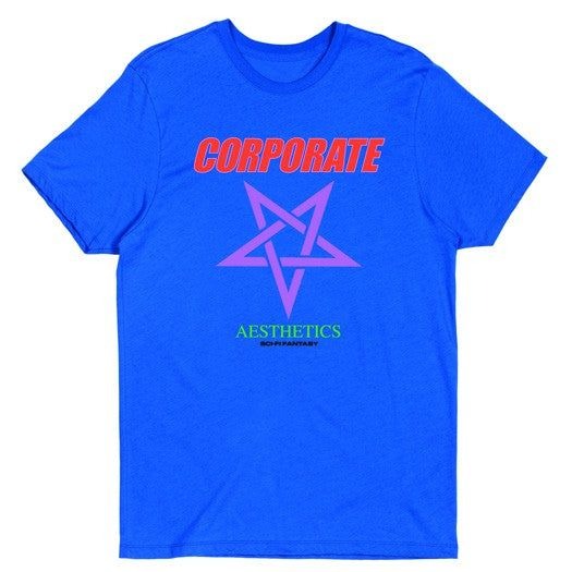 Sci Fi Fantasy Corporate Aesthetics Tee Royal