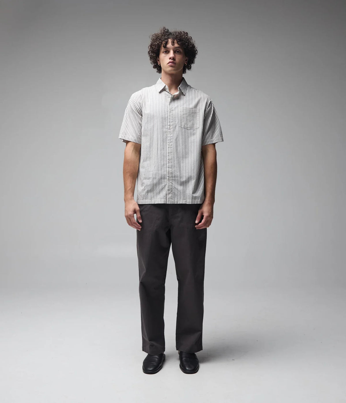 Former Reynolds Stripe Shirt Beige