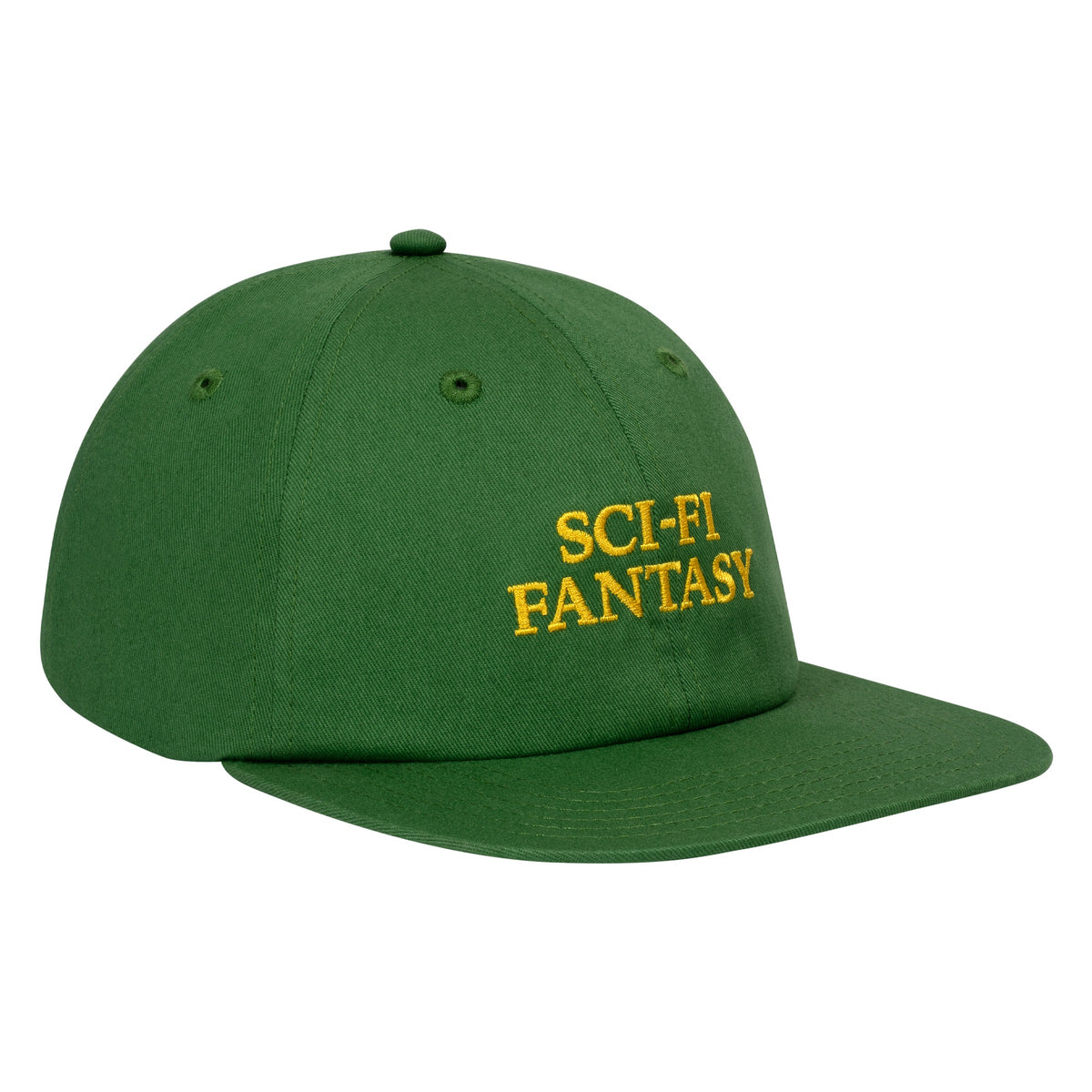 Sci Fi Fantasy Herringbone Logo Hat Green