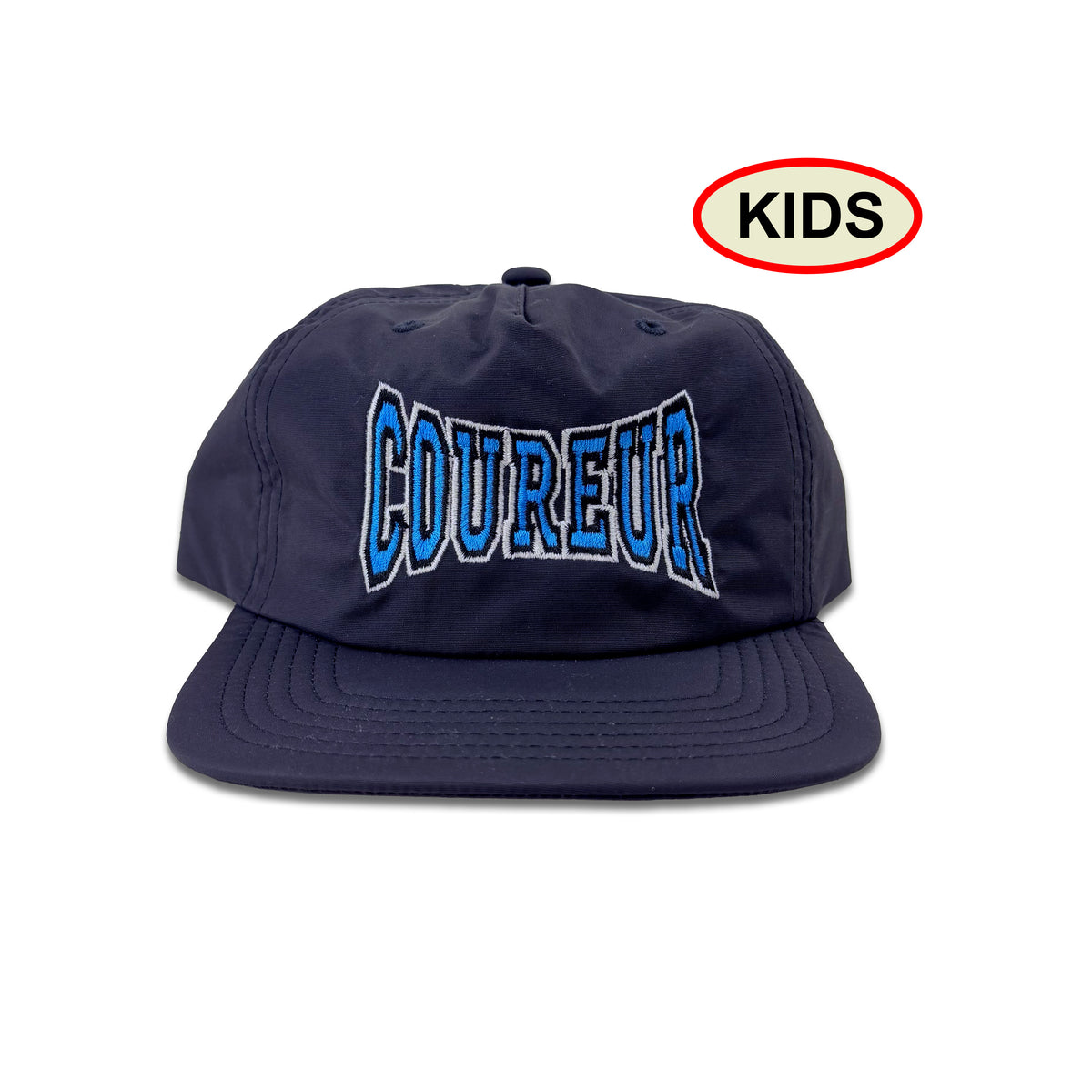 Coureur Goods University Kids Surf Cap Navy