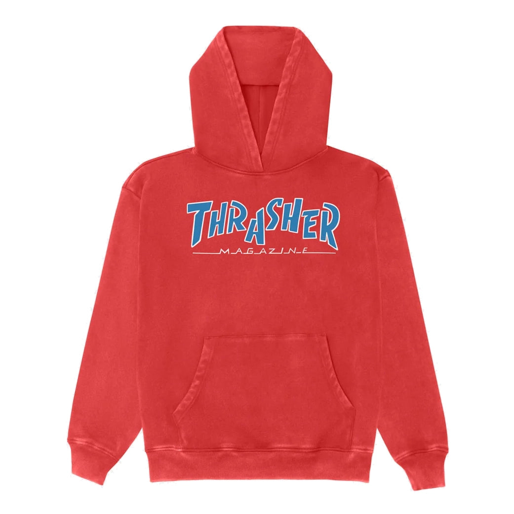 Thrasher Parra Mag Vintage Heavyweight Hoodie Red