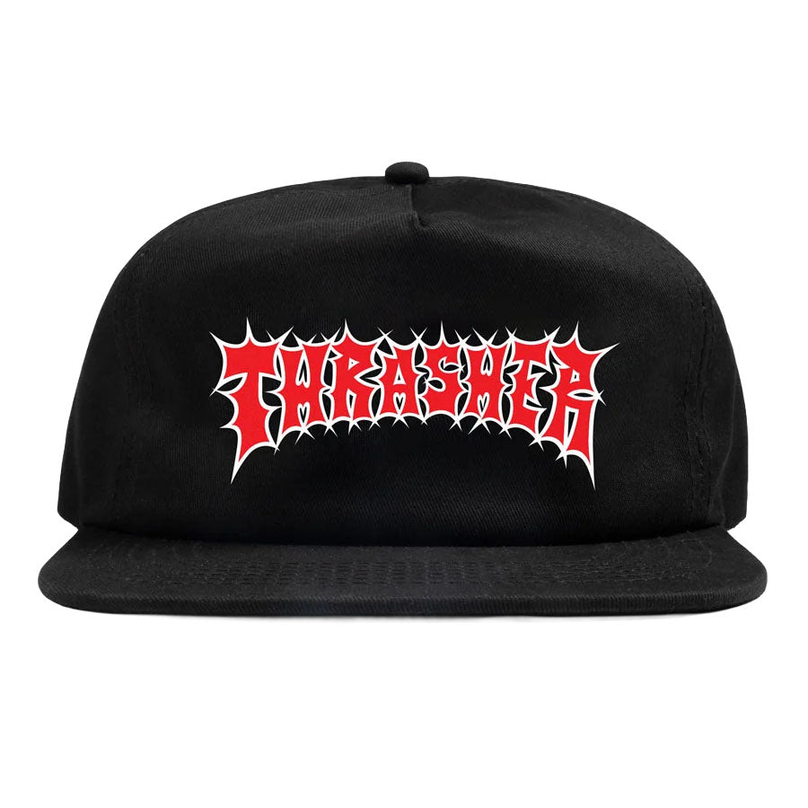 Thrasher Spikey Snapback Hat Black