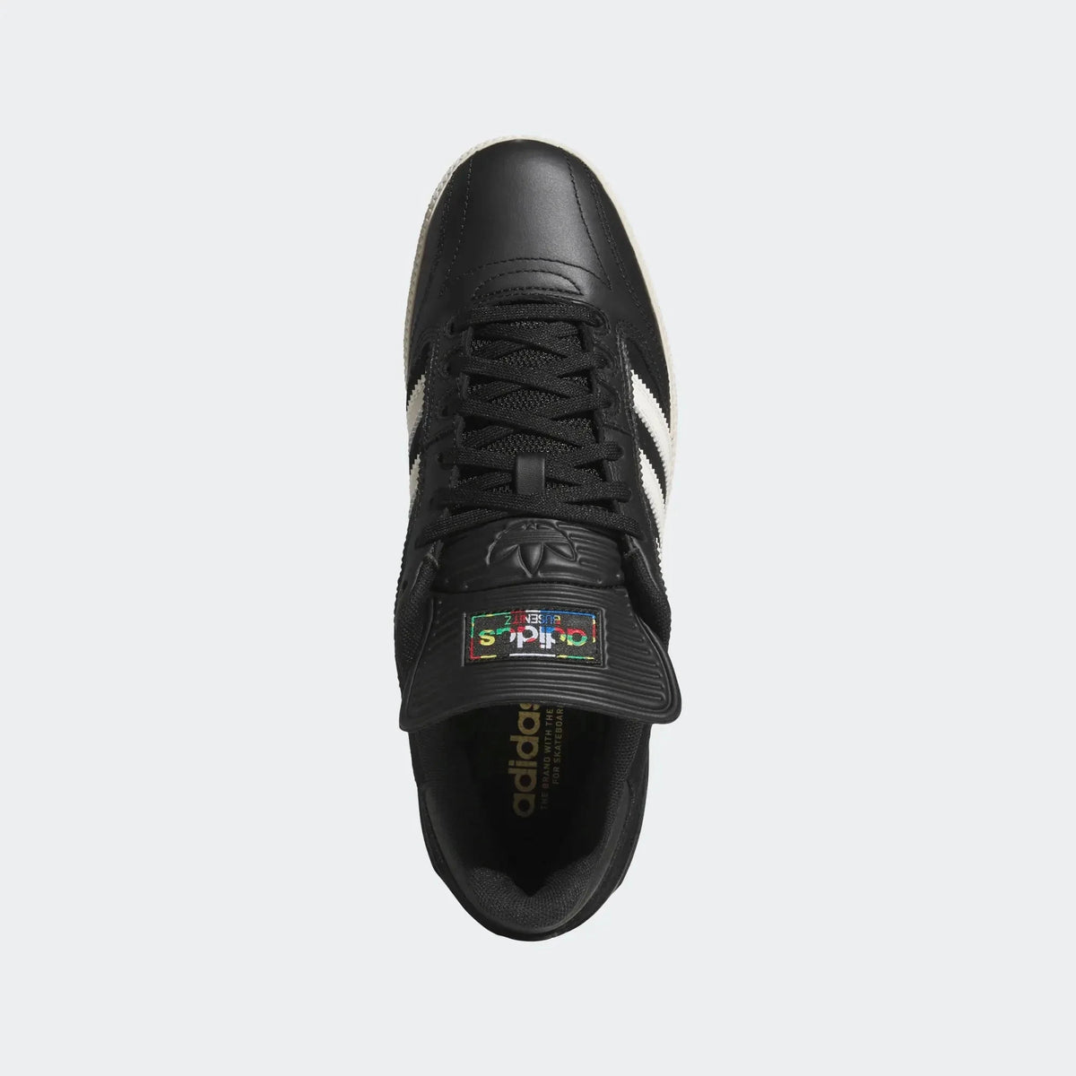Adidas Busenitz Leather Black Core Black/Cloud White/Gold Metallic footwear Adidas 
