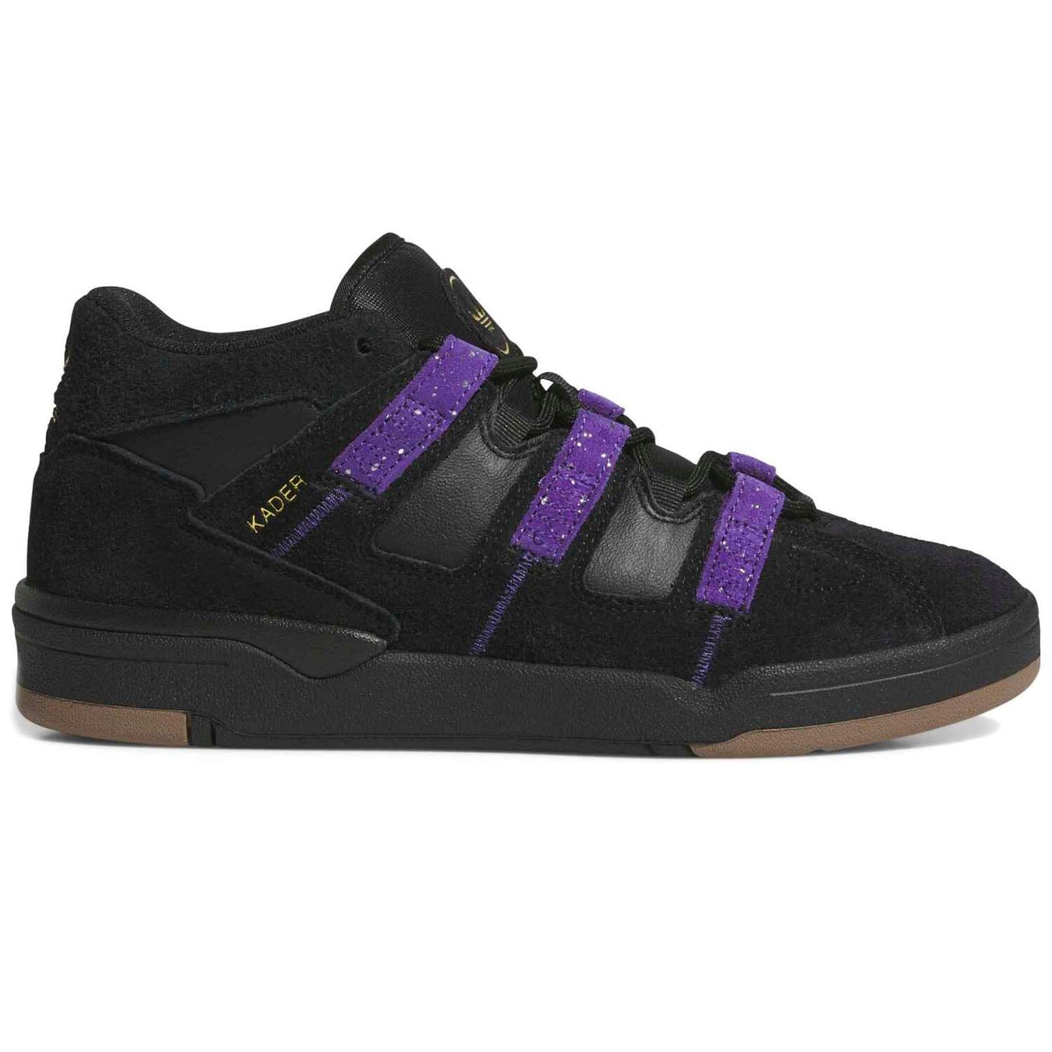 Adidas Kader Core Black/Collegiate Purple/Gold Metallic footwear Adidas 