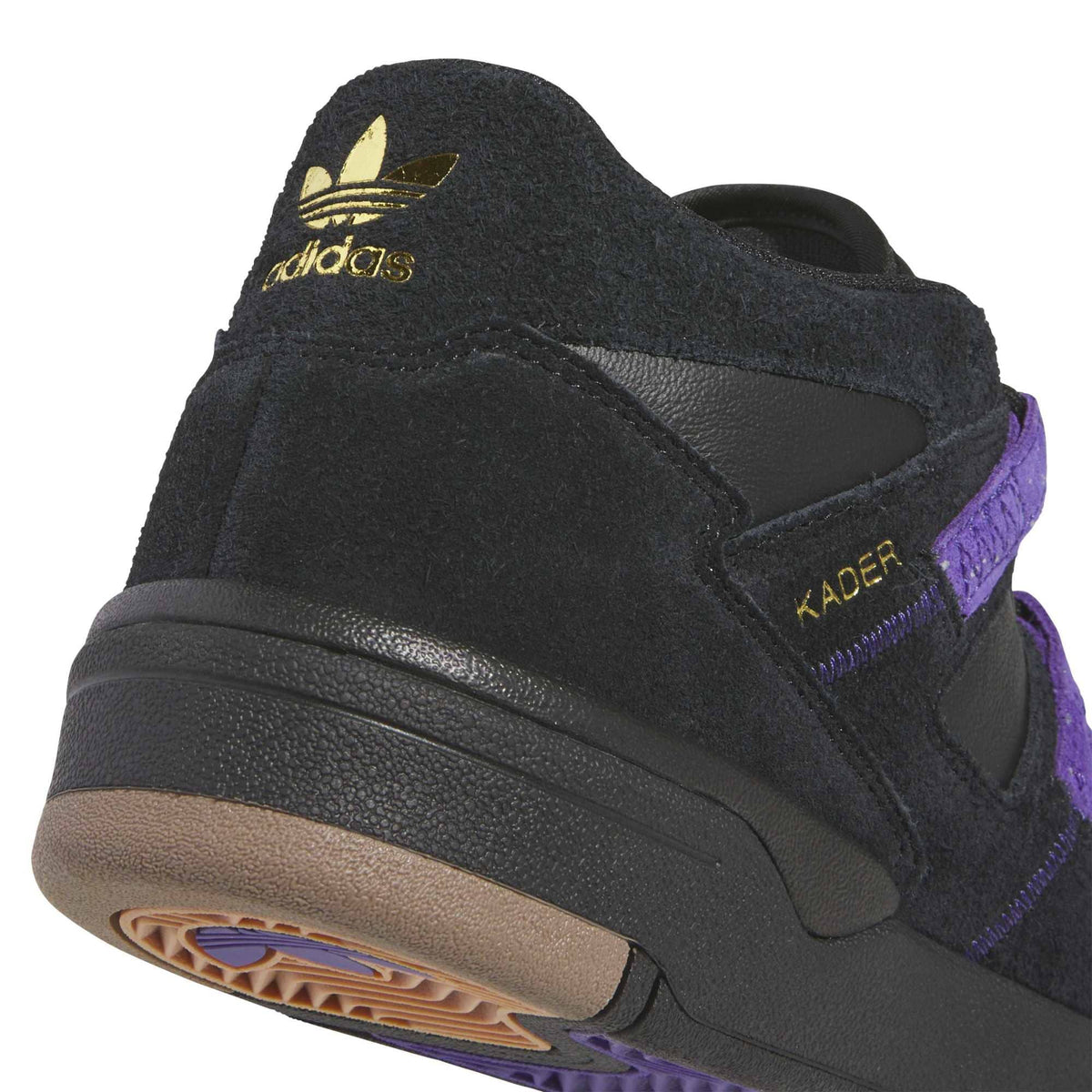 Adidas Kader Core Black/Collegiate Purple/Gold Metallic footwear Adidas 