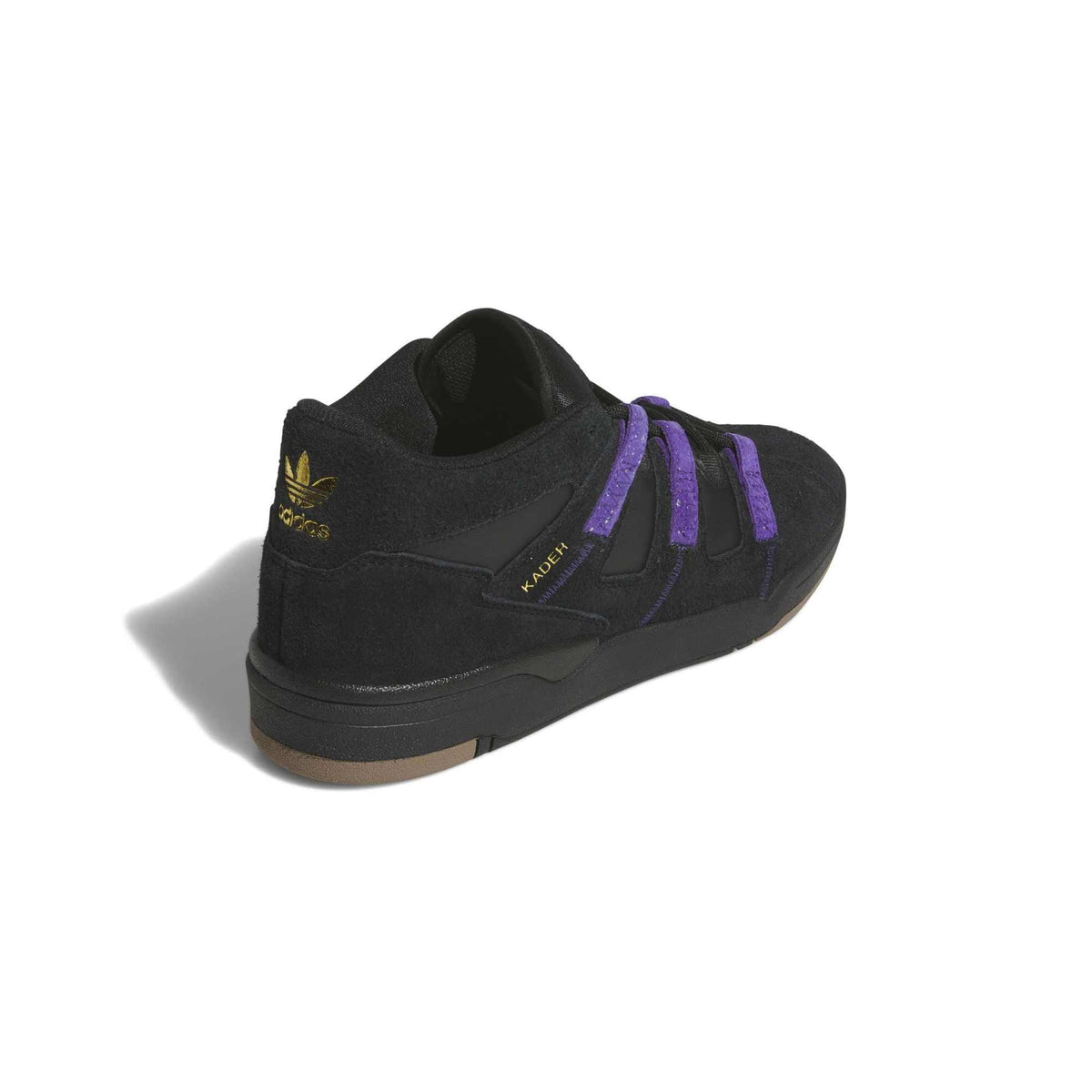 Adidas Kader Core Black/Collegiate Purple/Gold Metallic footwear Adidas 