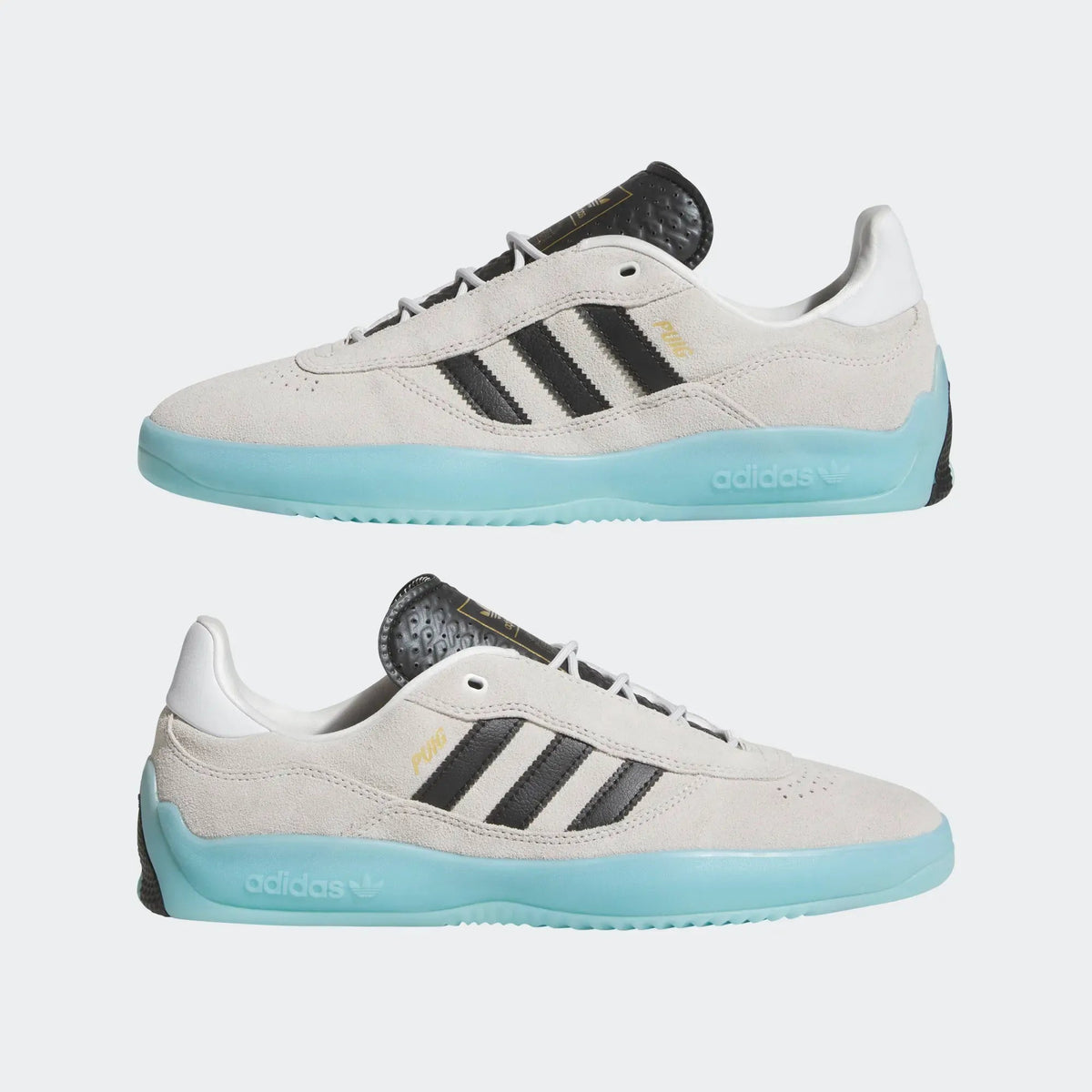 Adidas Puig Crystal White/Core Black/Light Aqua footwear Adidas 