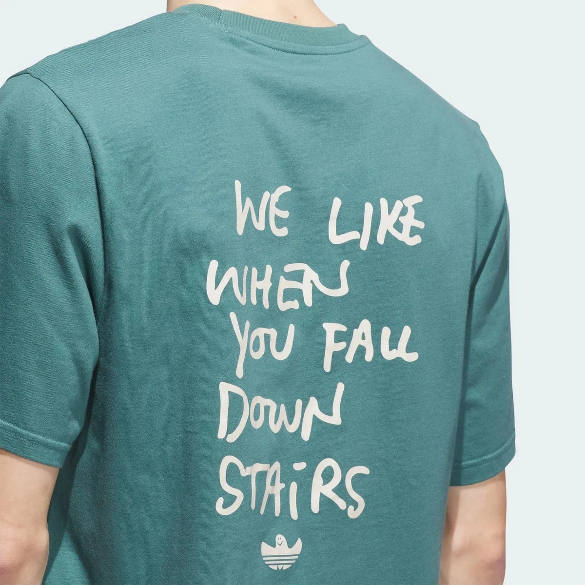 Adidas Shmoofoil Stairs Tee Preloved Teal/Alumina Tees Adidas 