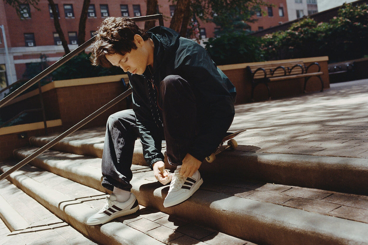 Adidas Tyshawn II x Zach Saraceno Crystal White/Shadow Brown footwear Adidas 