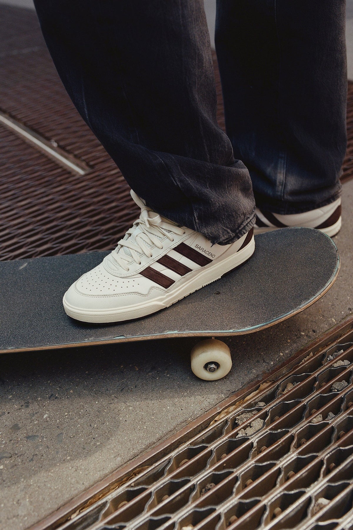 Adidas Tyshawn II x Zach Saraceno Crystal White/Shadow Brown footwear Adidas 