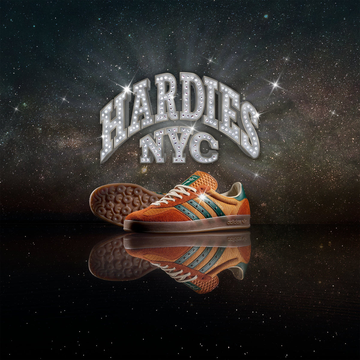 Adidas x Hardies Gazelle Indoor Rust Orange/Collegiate Green/Gum footwear Adidas 