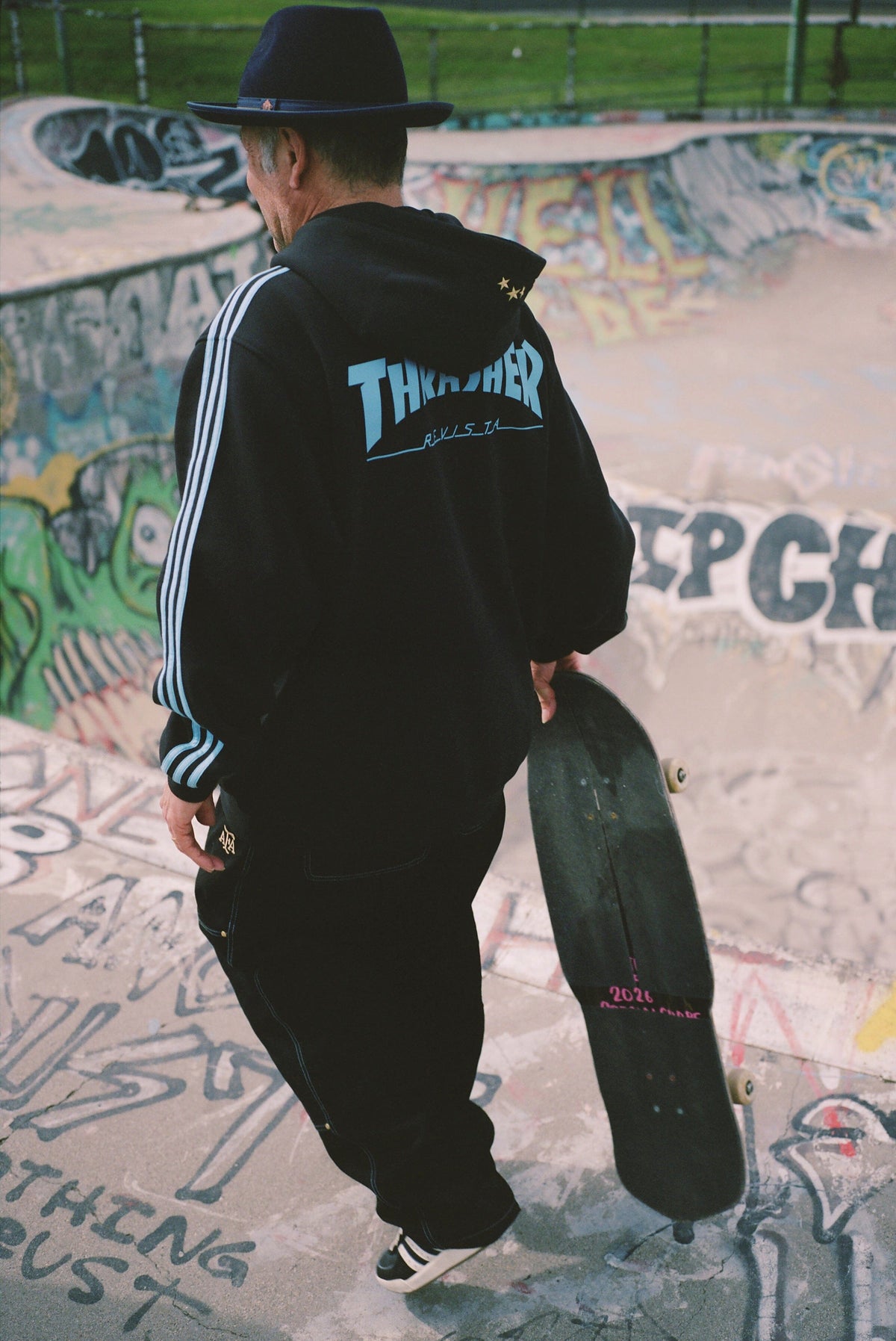Adidas x Thrasher x AFA Argentina Hoodie Black hoodies Adidas 