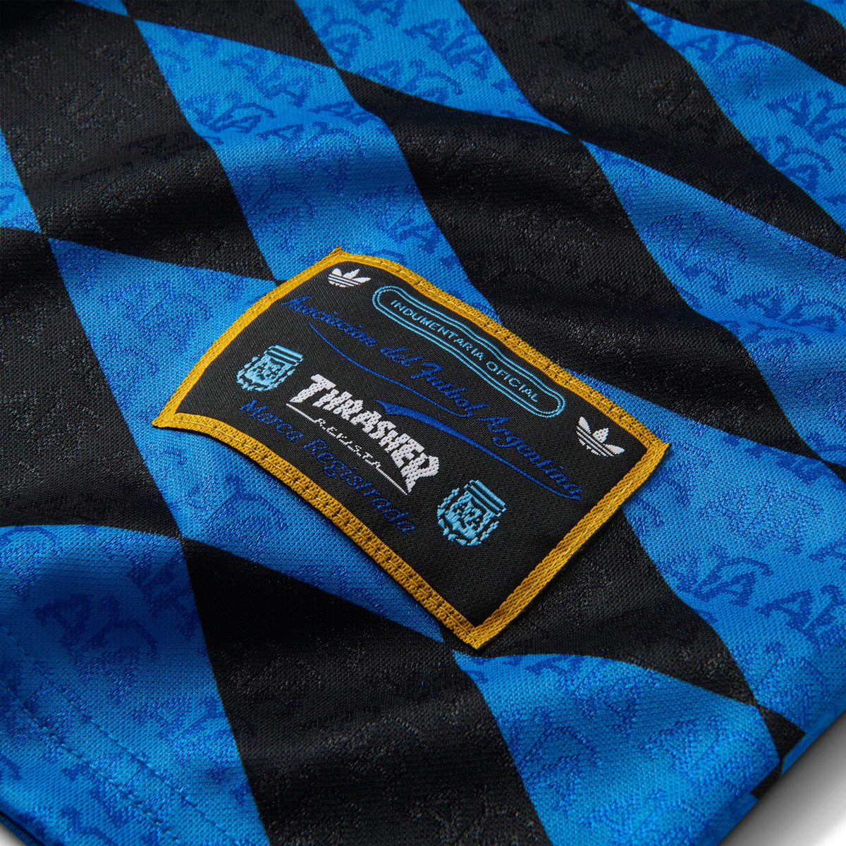 Adidas x Thrasher x AFA Argentina Jersey Black/Blue shirts Adidas 