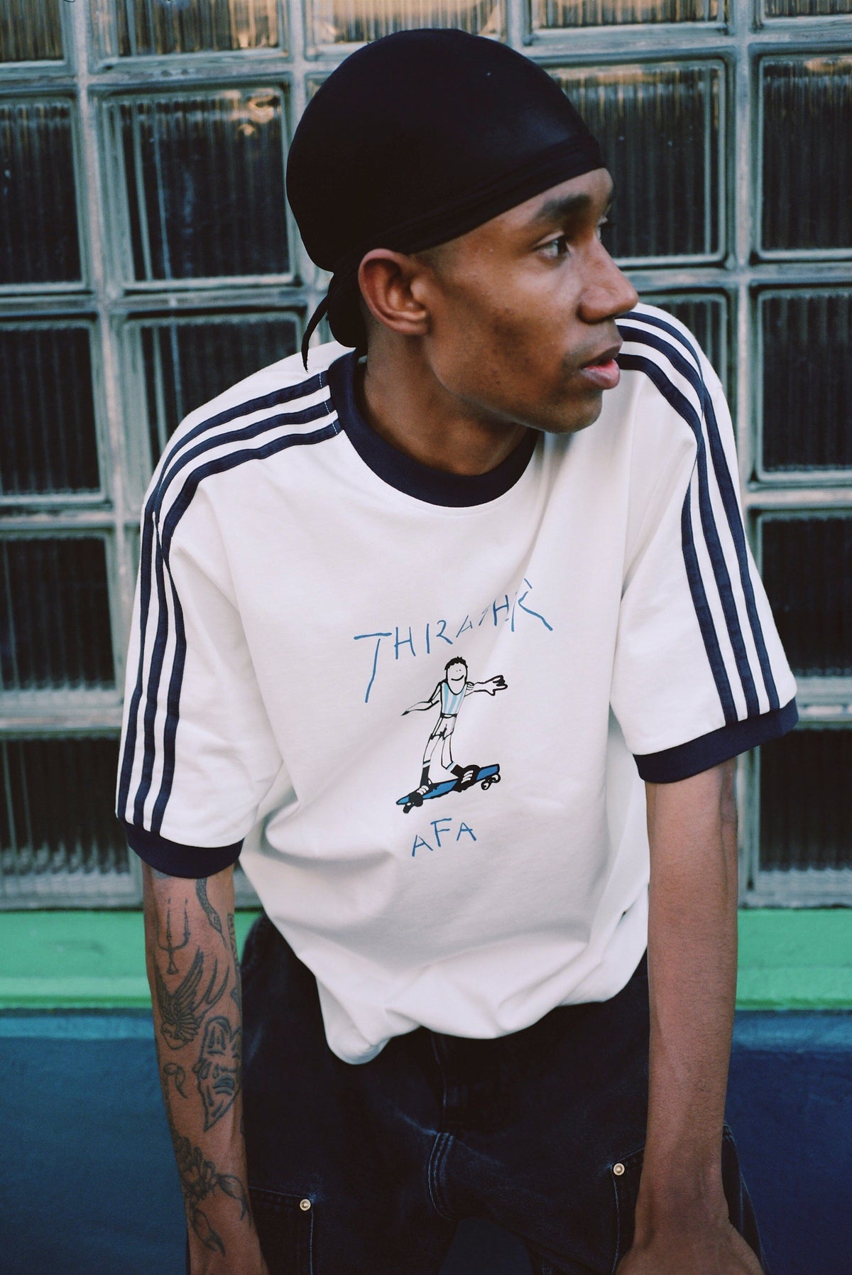 Adidas x Thrasher x AFA Argentina Tee Core White Tees Adidas 
