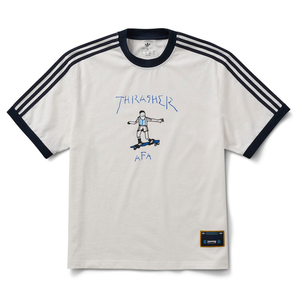 Adidas x Thrasher x AFA Argentina Tee Core White - Coureur Goods