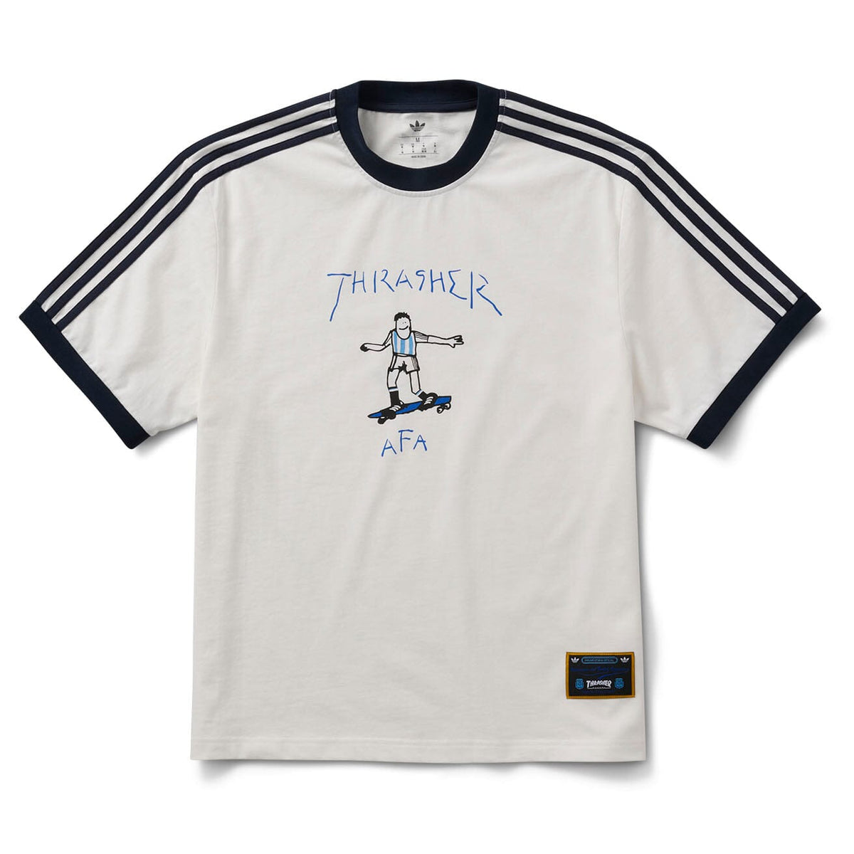 Adidas x Thrasher x AFA Argentina Tee Core White Tees Adidas 