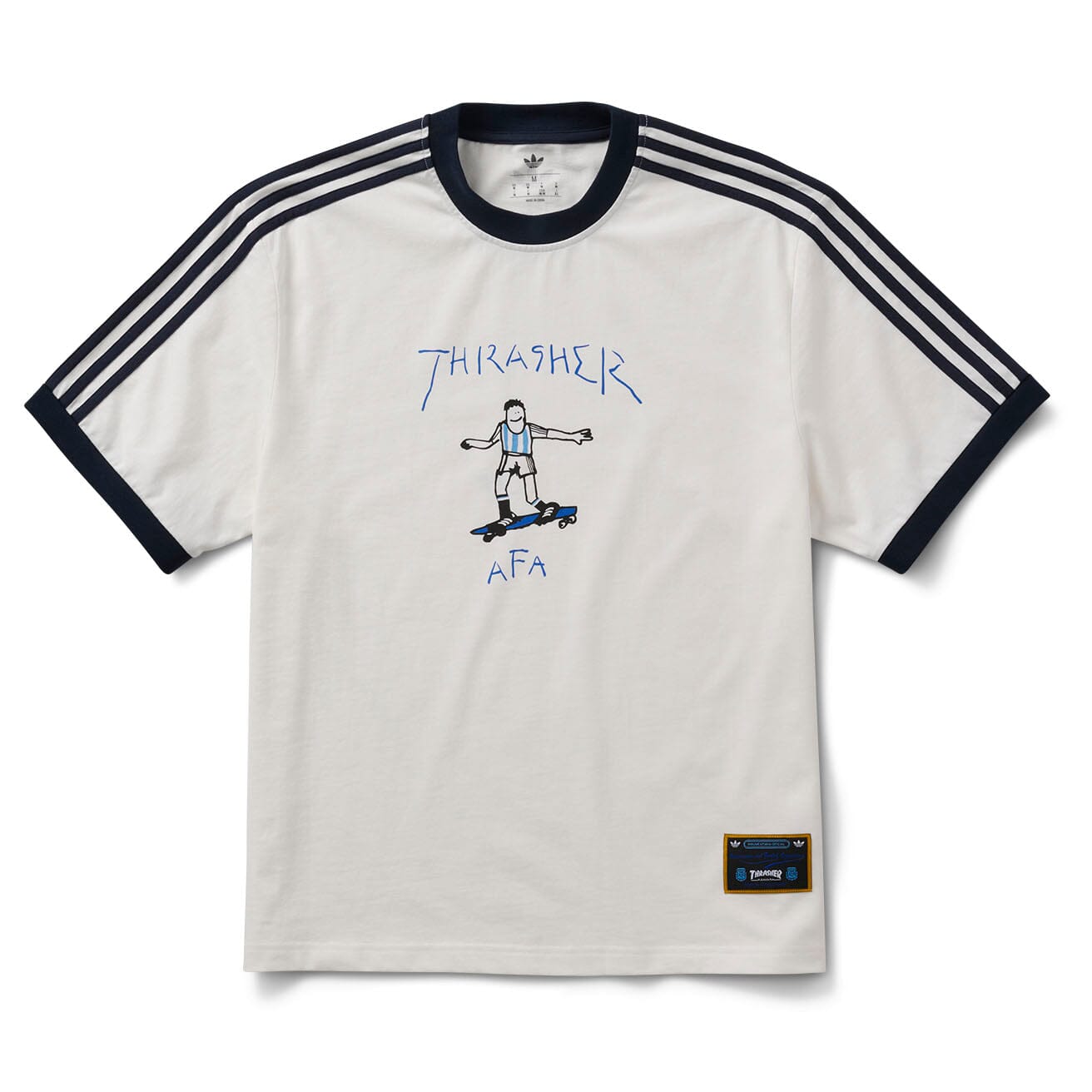 Adidas x Thrasher x AFA Argentina Tee Core White Tees Adidas 