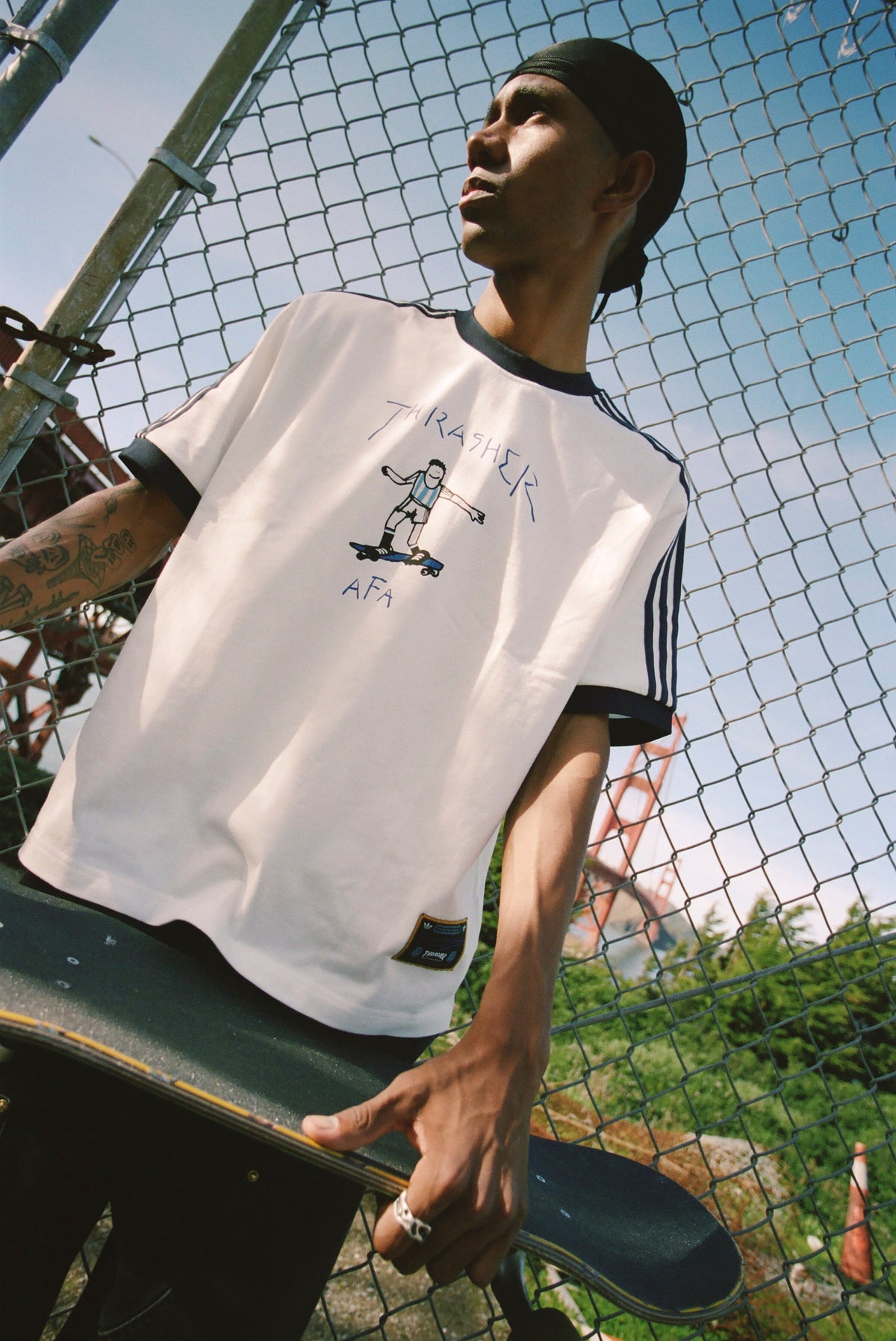 Adidas x Thrasher x AFA Argentina Tee Core White Tees Adidas 