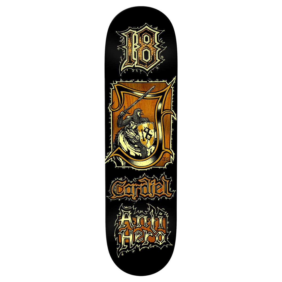 Anti Hero Cardiel Medieval Deck 8.62 decks Anti Hero 