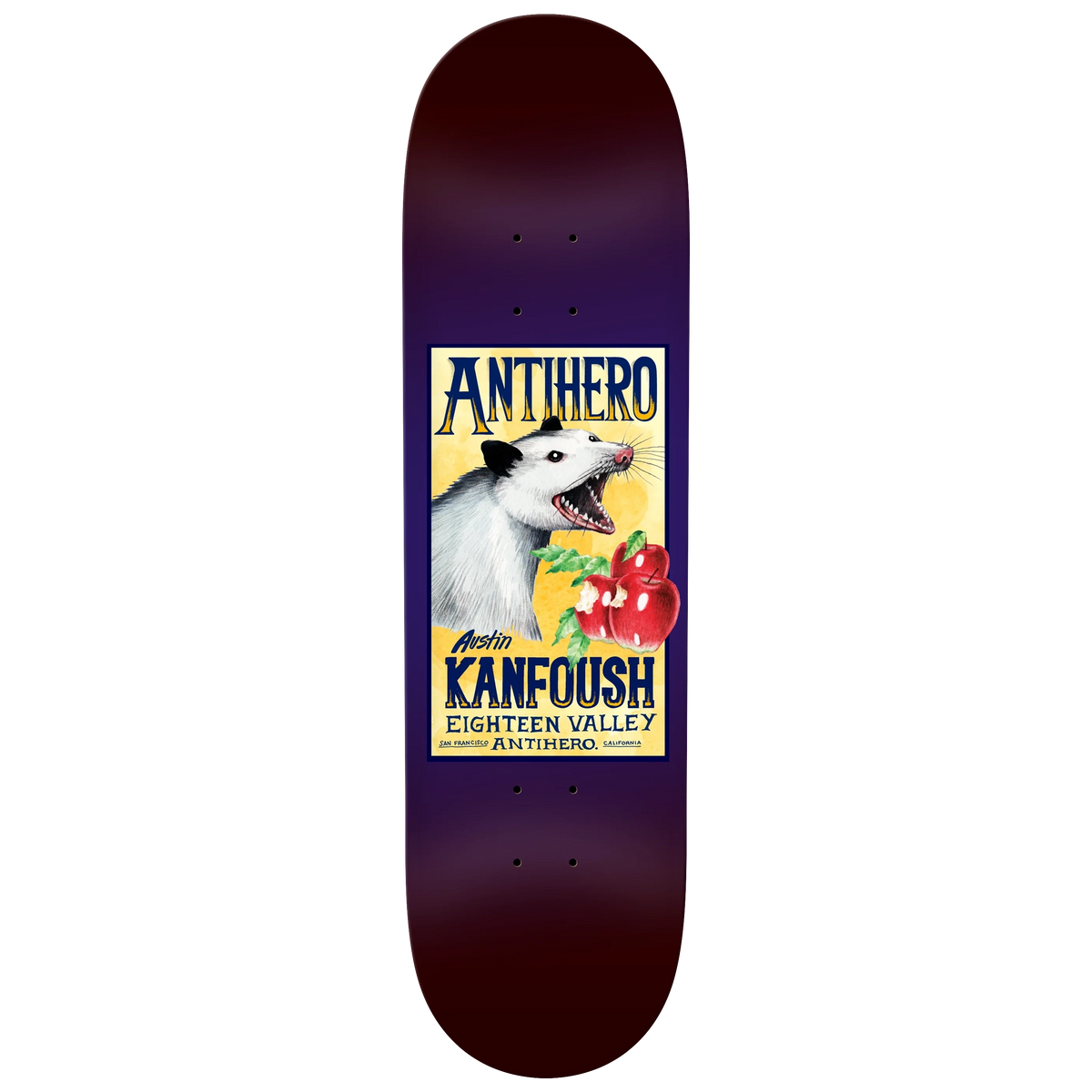 Anti Hero Kanfoush Homers Part 2 Deck 8.5 decks Anti Hero 