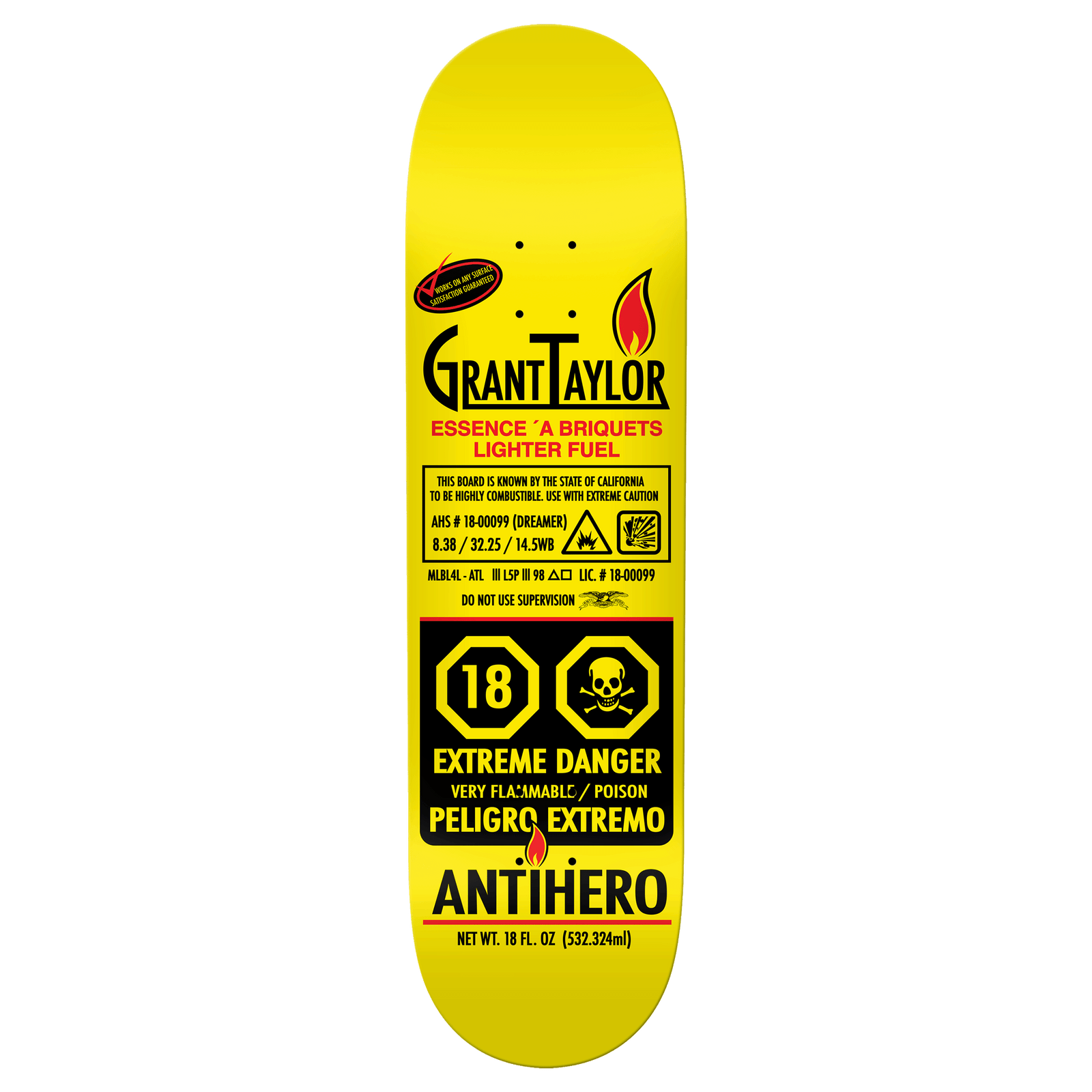 Anti Hero Taylor Fueled Up Deck 8.38 decks Anti Hero 