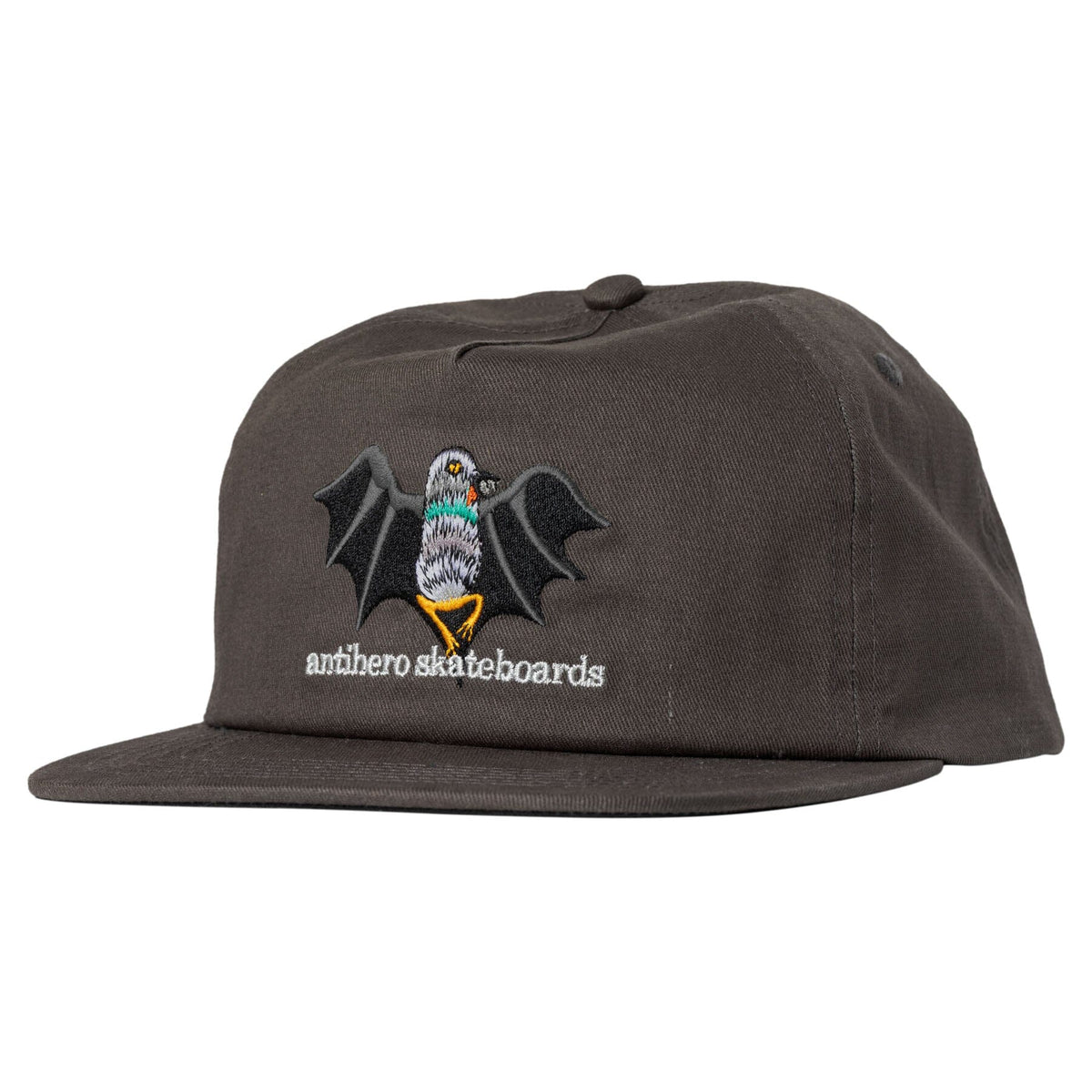 Anti Hero Vampigeon Snapback Hat Charcoal Hats Anti Hero 