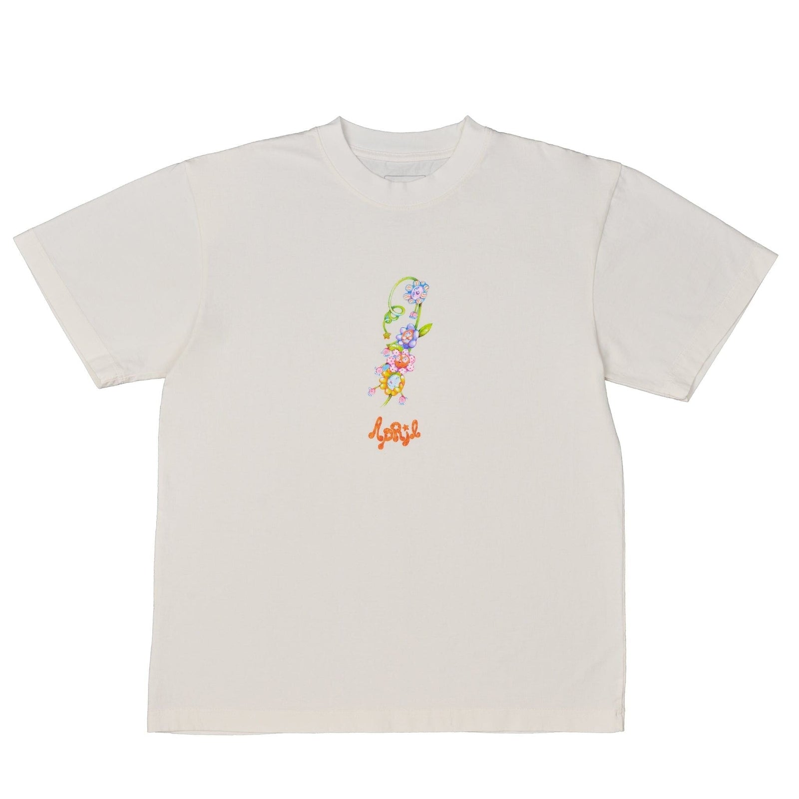 April Flower Tee White tees April 