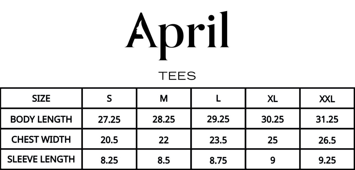 April Uni Tee Black tees April 