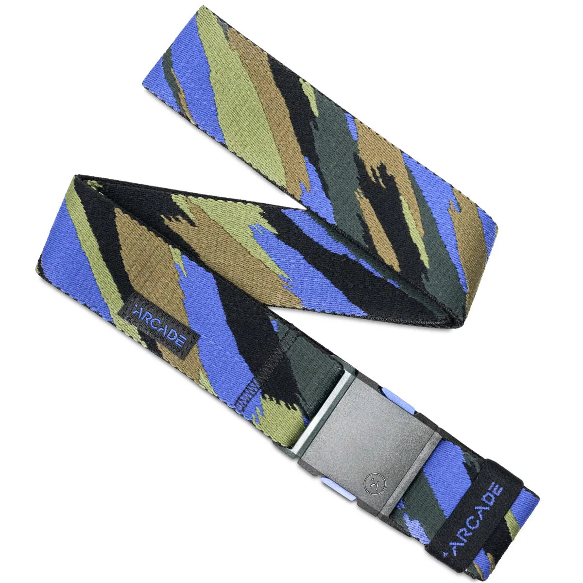 Arcade Brushstroke Stretch Belt Black/Cobalt Belts Arcade 