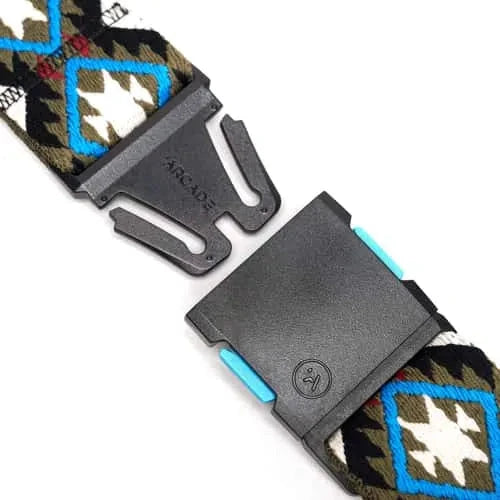 Arcade Twilight Stretch Belt Oat/Turquoise Belts Arcade 