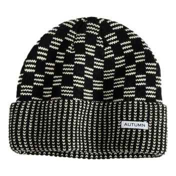 Autumn 2025 Select Squared Beanie Black Natural beanies Autumn 