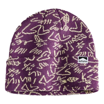 Autumn 2025 Surplus Gus Camo Beanie Eggplant beanies Autumn 