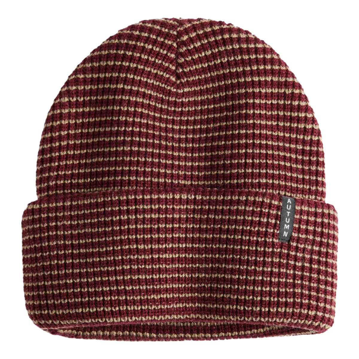 Autumn 2026 Stripe Beanie Merlot beanies Autumn 