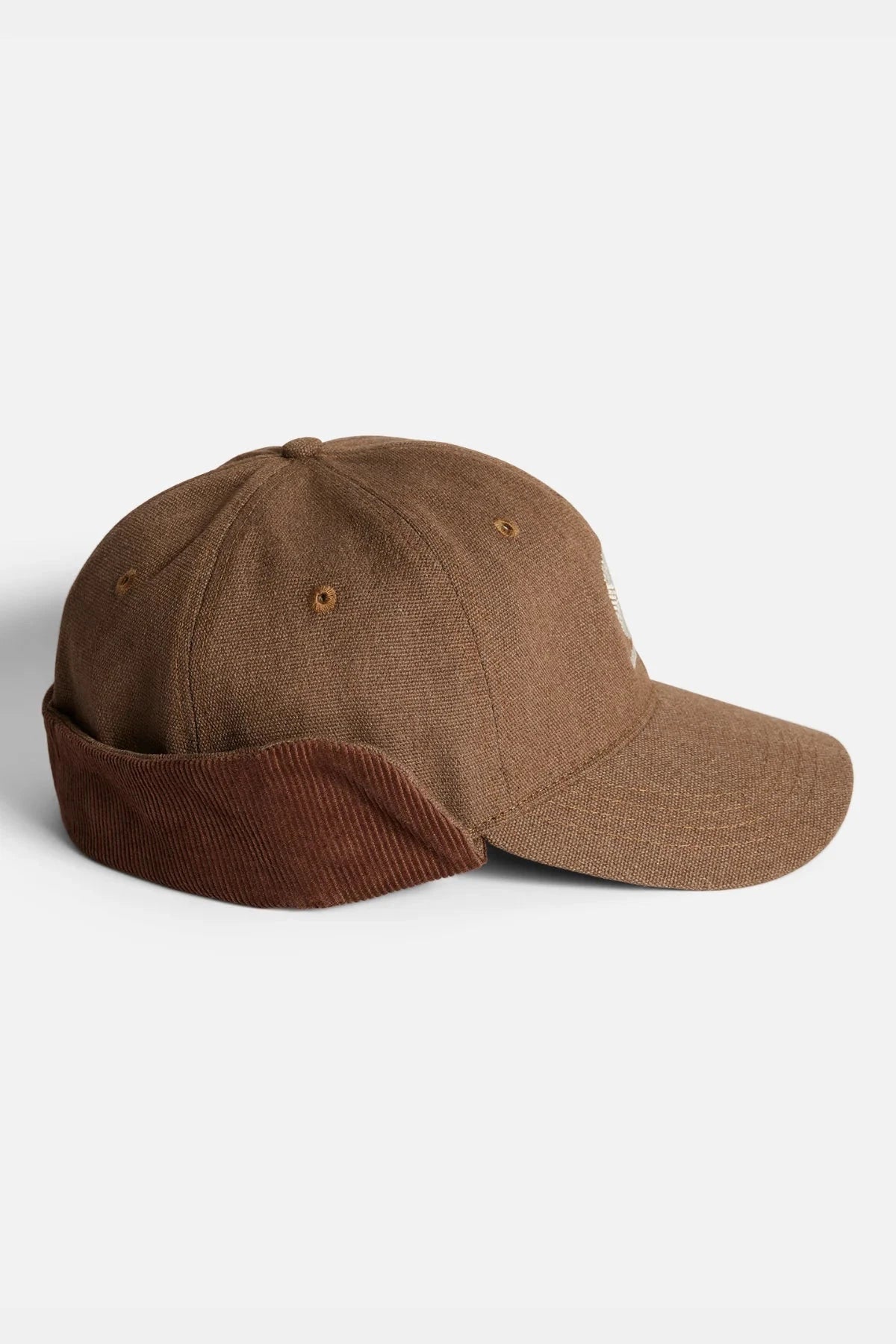 Autumn 2026 Washed Canvas Flap Cap Light Brown Hats Autumn 
