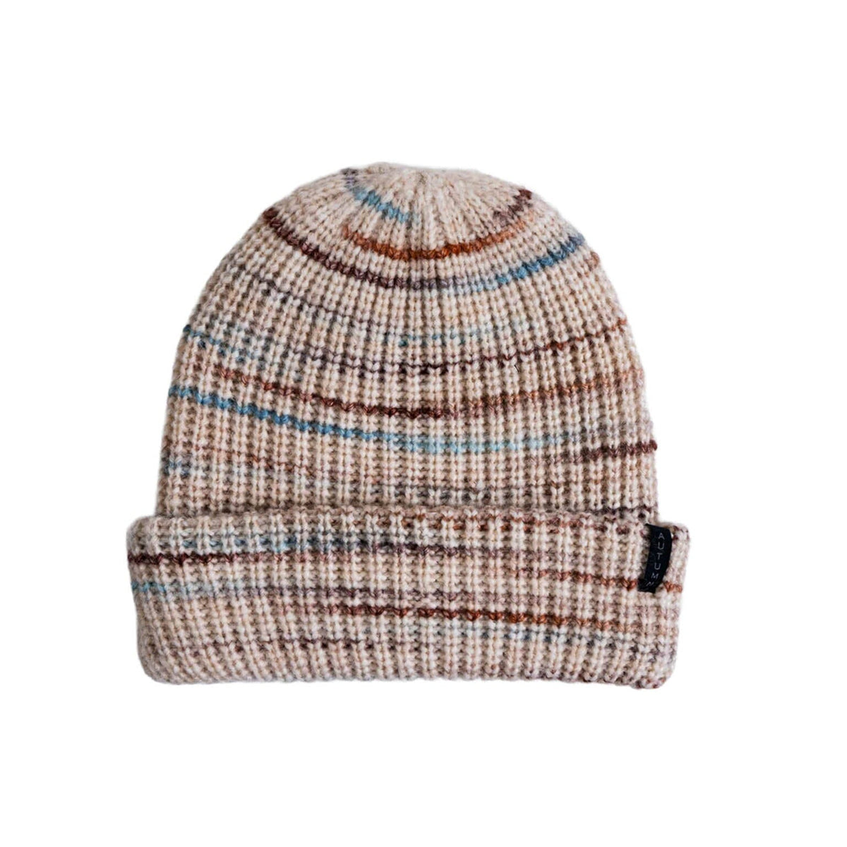 Autumn 2027 Chunky Stripe Beanie Sand beanies Autumn 