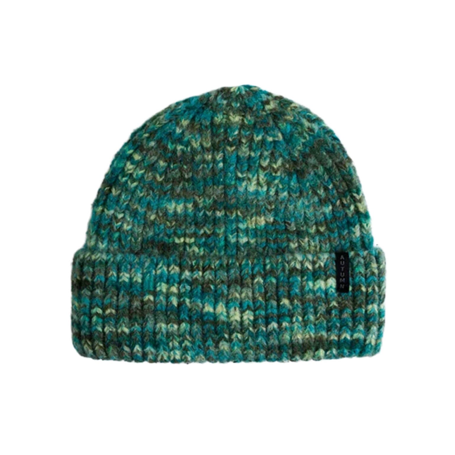 Autumn 2027 Marble Knit Beanie Teal beanies Autumn 
