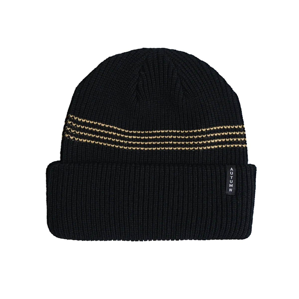 Autumn 2027 Mini Stripe Beanie Black beanies Autumn 