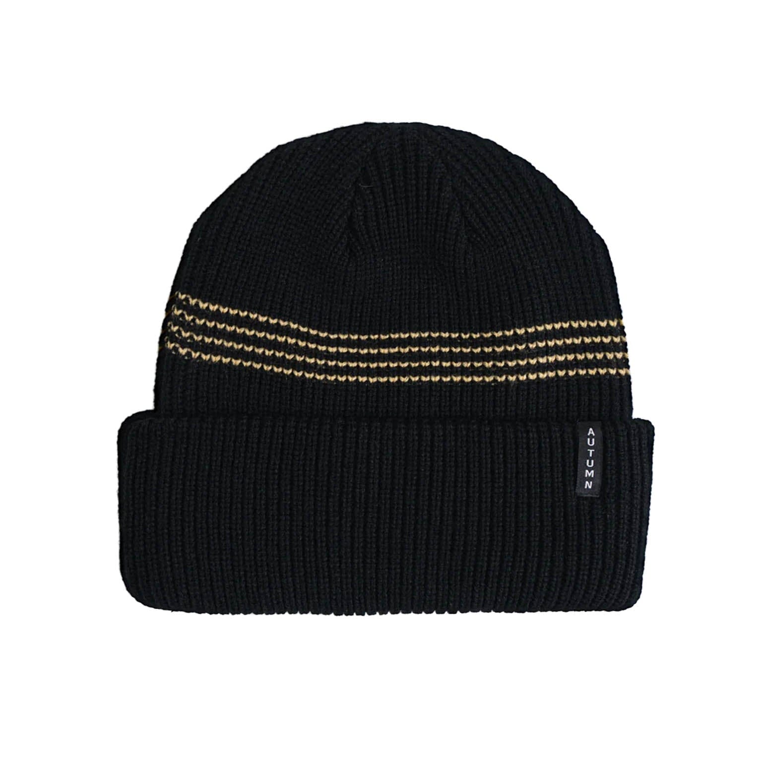 Autumn 2027 Mini Stripe Beanie Black beanies Autumn 