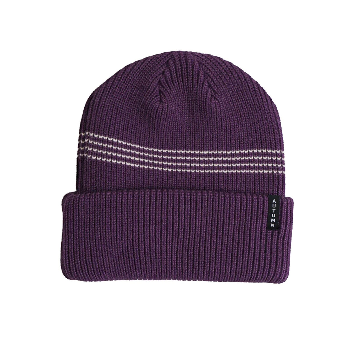 Autumn 2027 Mini Stripe Beanie Plum beanies Autumn 
