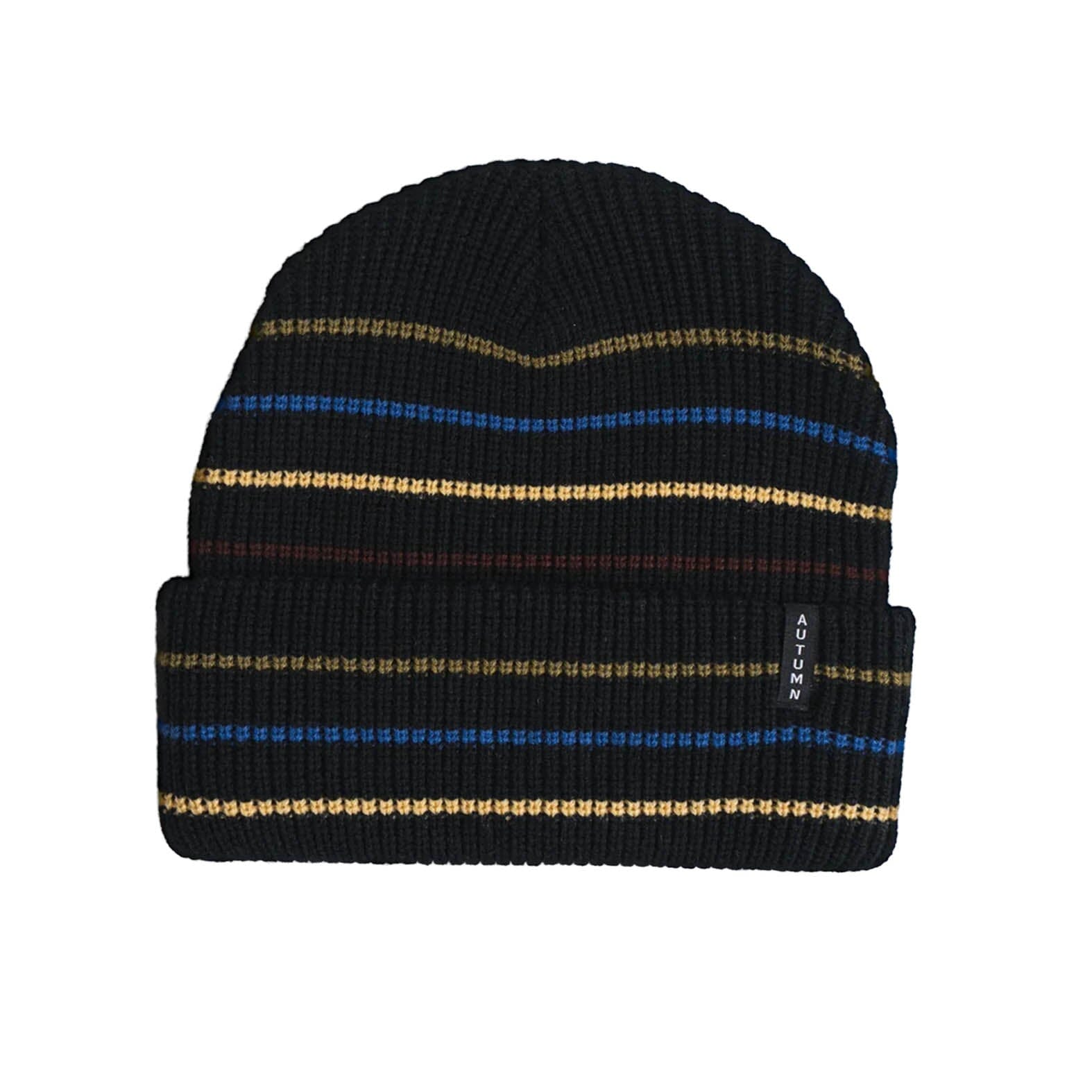 Autumn 2027 Multi Stripe Beanie Black beanies Autumn 