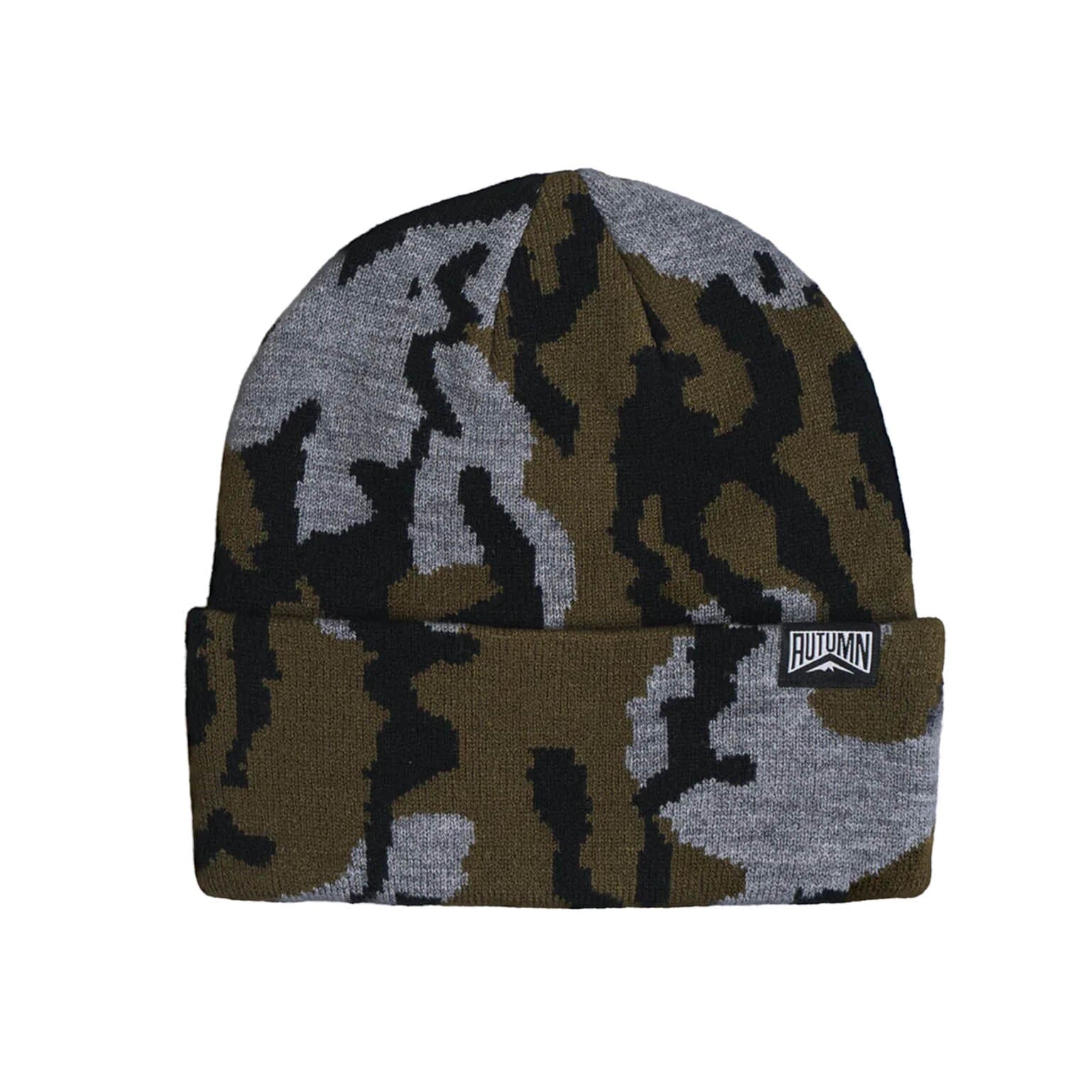 Autumn 2027 Old Growth Camo Beanie Cement beanies Autumn 