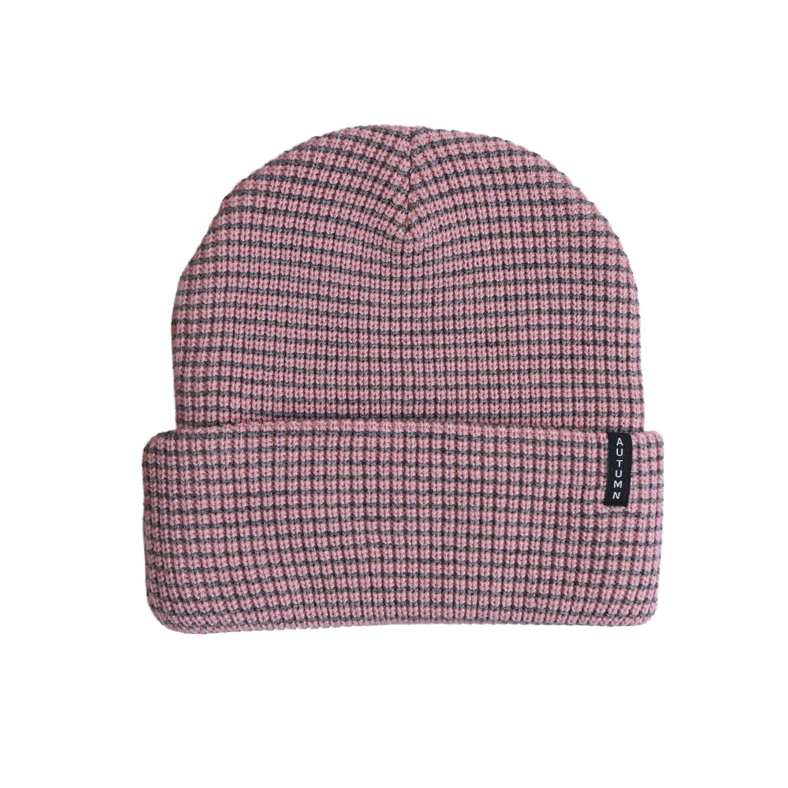 Autumn 2027 Stripe Beanie Pink beanies Autumn 