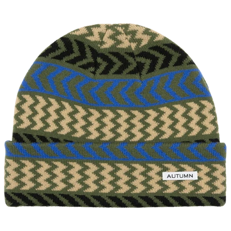Autumn Chevron Beanie 2024 Army Green beanies Autumn 